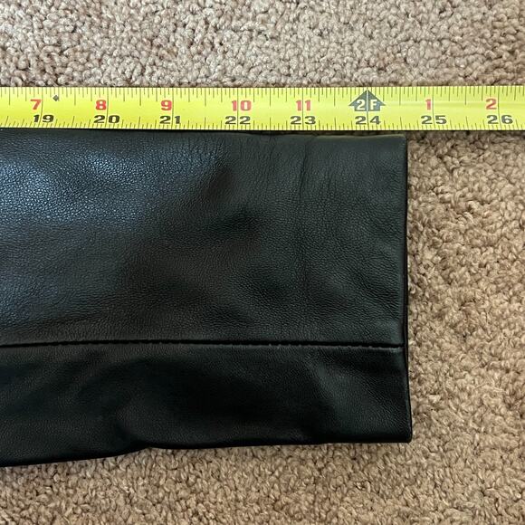 Vtg Y2K Cache Leather Jacket Black Buttery Soft Single Button Baddie Goth Grunge - Picture 10 of 11